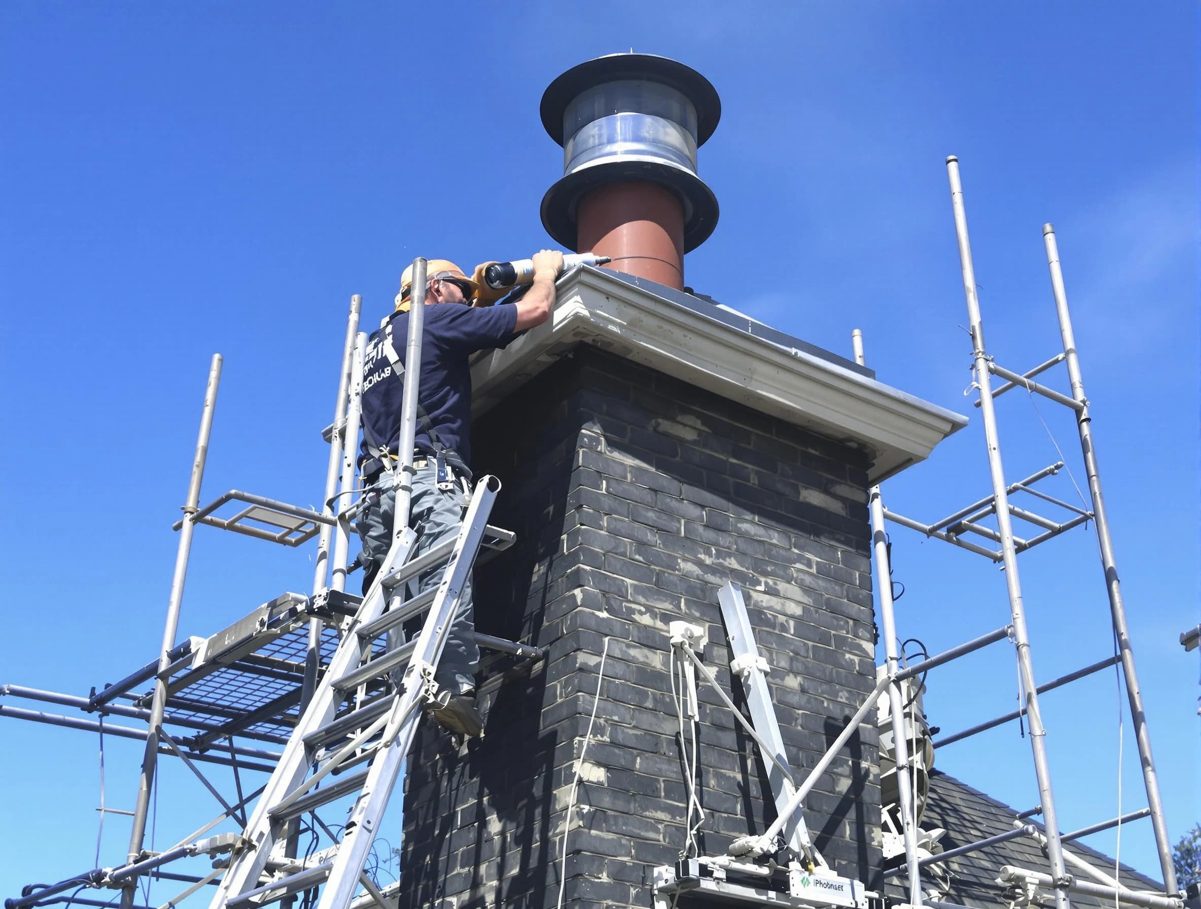 Sturdy chimney crown finished by Adamsville Chimney Sweep in Adamsville, AL