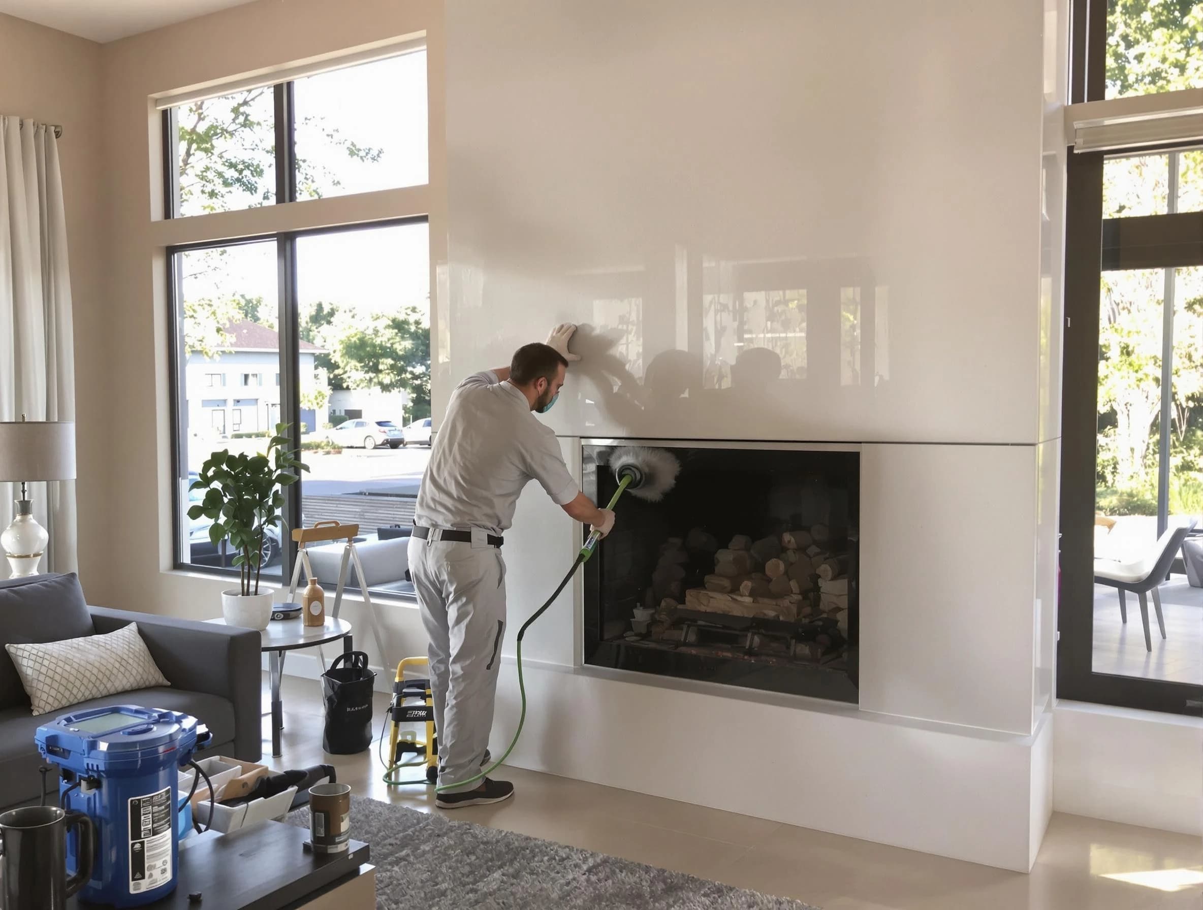 Adamsville Chimney Sweep performing thorough soot removal in Adamsville, AL