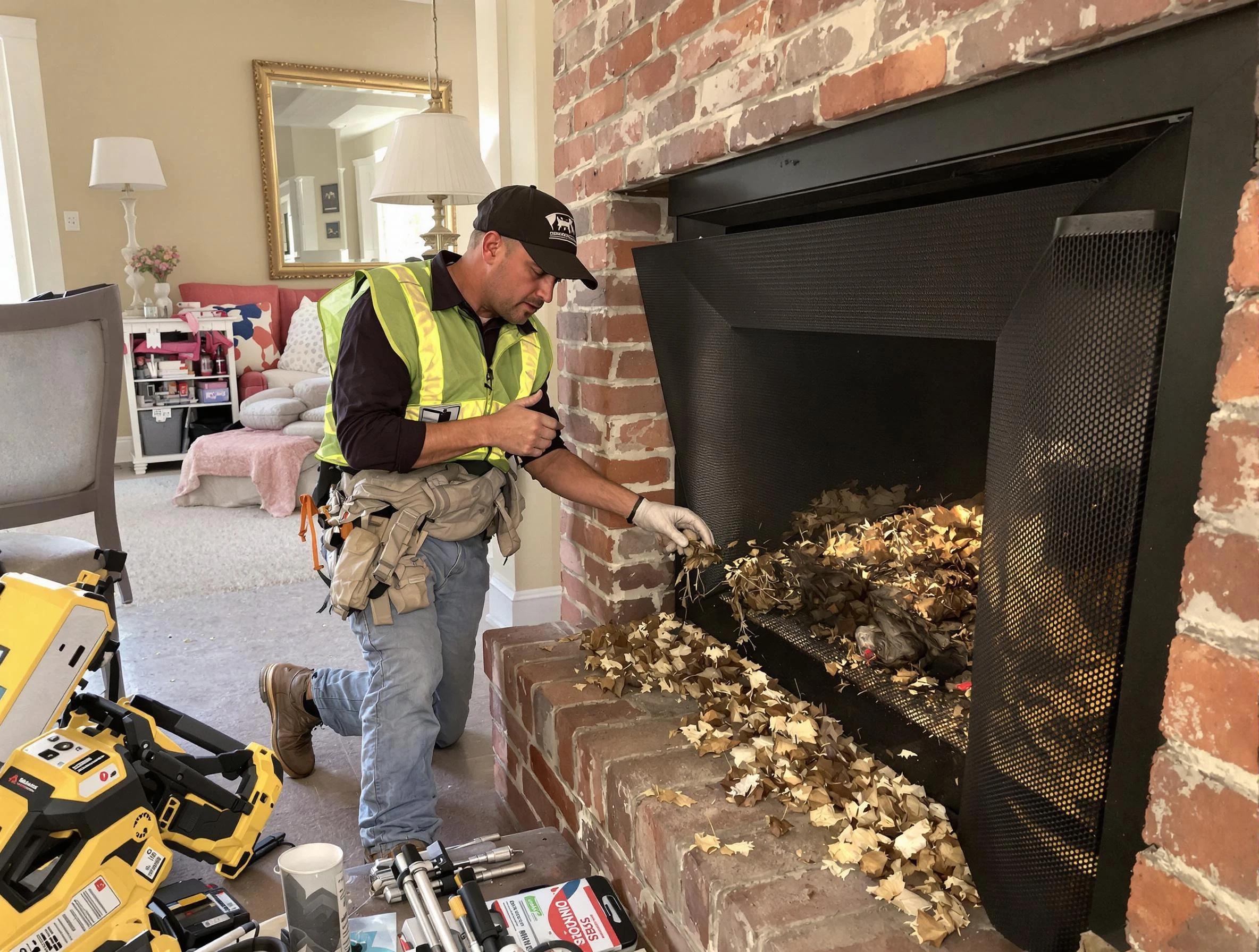 Safe screening installation by Adamsville Chimney Sweep in Adamsville, AL