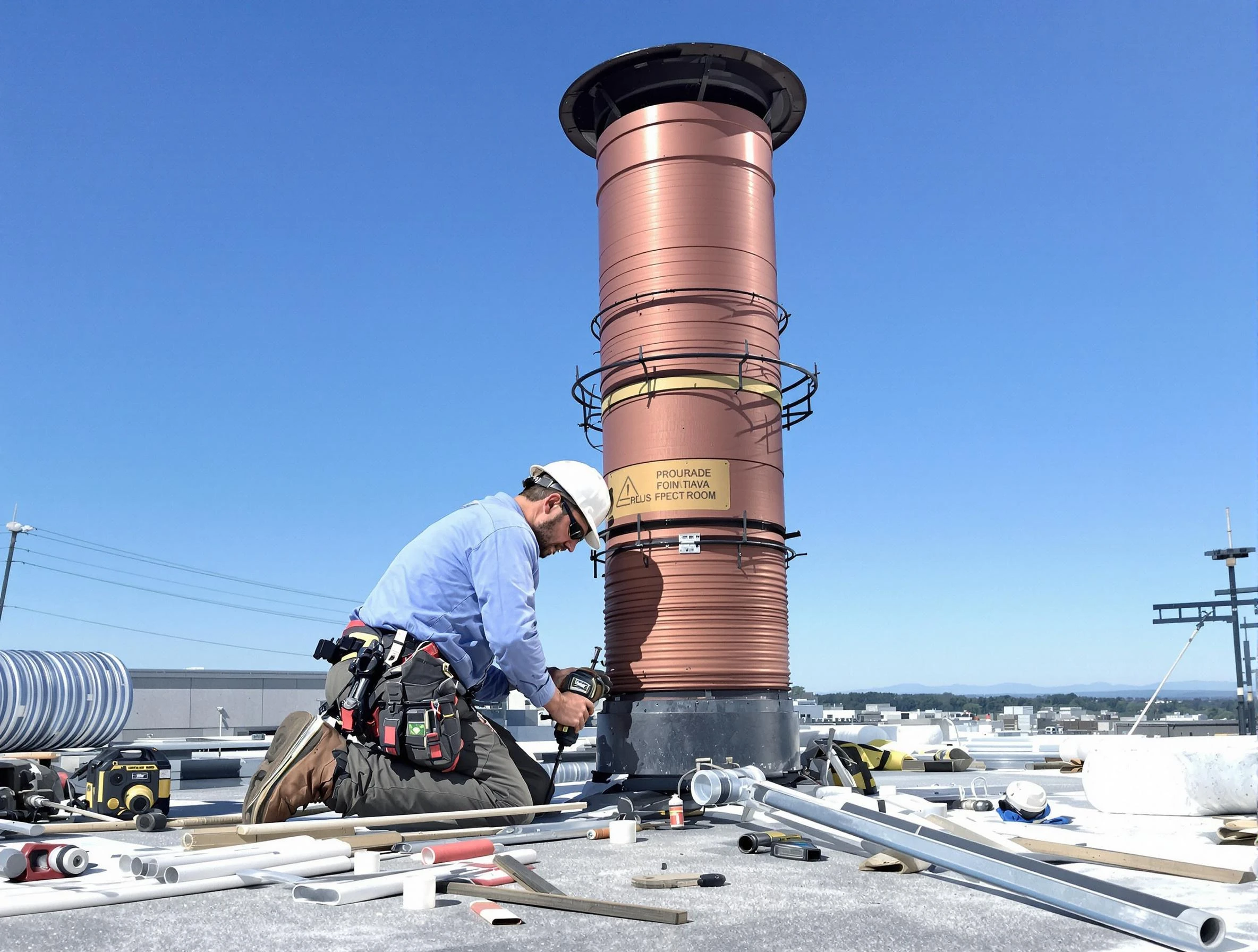 Installed chimney liner by Adamsville Chimney Sweep in Adamsville, AL