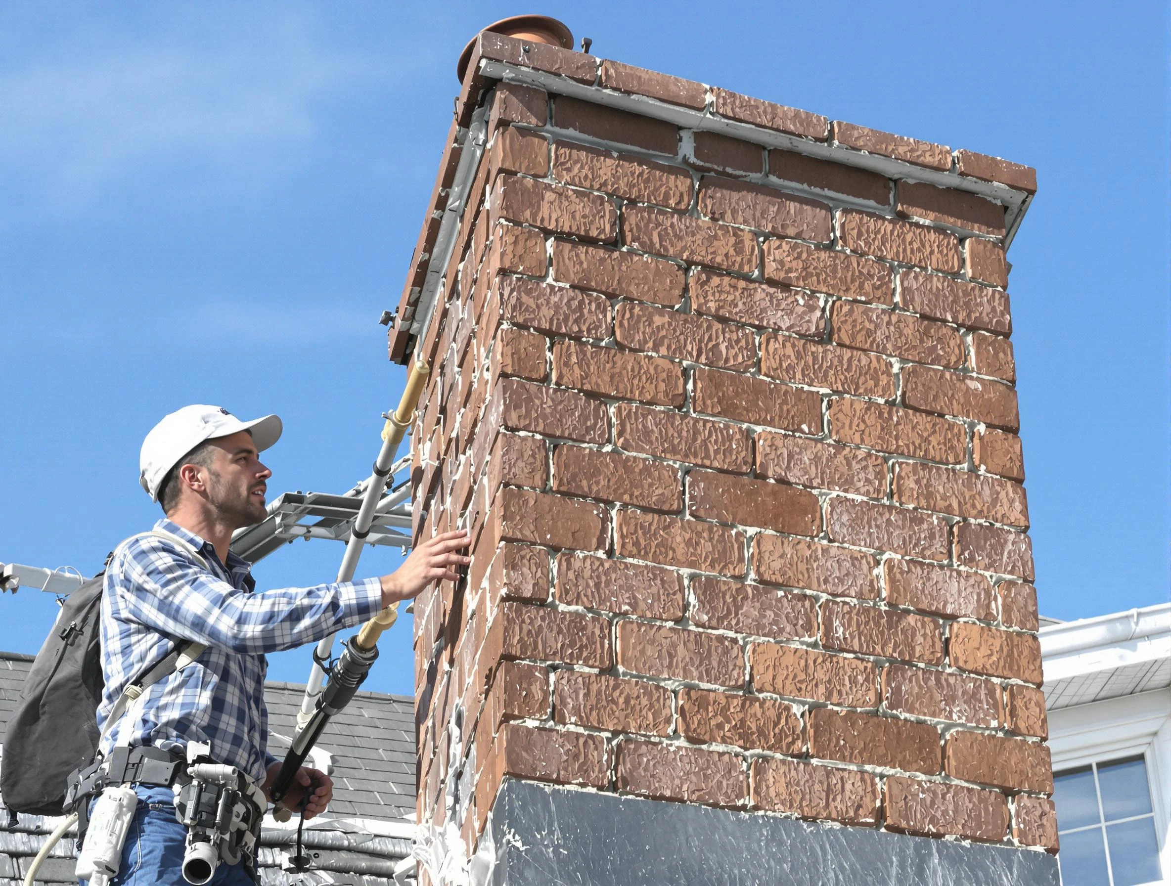 Brickwork for a chimney rebuild by Adamsville Chimney Sweep in Adamsville, AL